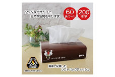 ＜令和6年6月発送＞群馬クレインサンダーズ応援ソフトパックティッシュ400枚(200組)×60パック【1470858】