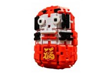 ＜オリジナル知育玩具＞ピーブロック(PBLOCK)　だるまセット【1497890】