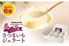 群馬県太田市産!さつまいもジェラート　80ml×6個セット【1587735】