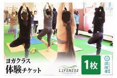 ヨガ クラス体験チケット 1枚 フィットネスジムLIFENESS