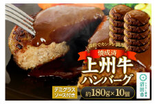 CAS印 上州牛ハンバーグ（デミグラスソース別添）約180g×10 株式会社沼田魚菜市場仲卸