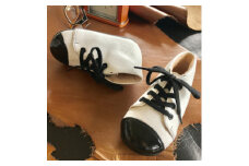 ピーコルドアンの『プルミエ』ファーストステップシューズ　サイズ12cm・White&Black【1338122】