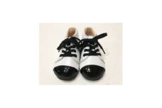 ピーコルドアンの『プルミエ』ファーストステップシューズ　サイズ13cm・White&Black【1338141】