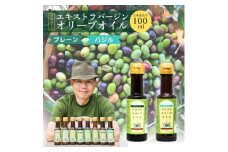 クラフトオリーブオイル　2種　プレーン・バジル　100ml×各1本【1585115】