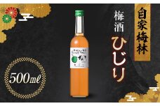 自家梅林手摘みの梅酒 ひじり 500ml 自家製 梅 梅酒 うめ酒 白加賀梅 アルコール 群馬県 渋川市 F4H-0106