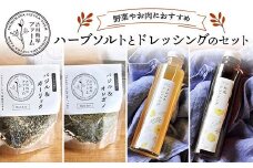 野菜やお肉に ハーブソルトとドレッシングのセット F4H-0413