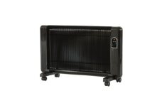 夢暖望900型(ブラック)遠赤外線パネルヒーター 日本製・3年間品質保証付【1593857】