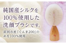 雪繭シルク洗顔ブラシ F20E-319