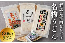 ＜半生＞めんグルメセット 3種(名物うどん・おっきりこみ・上州一うどん) 群馬県産小麦 さとのそら 半生 麺 おっきりこみ 上州一うどん うどん 食べ比べ セット 詰合せ 食品 F20E-469