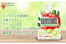 マンナンライフ 大粒アロエinクラッシュタイプの蒟蒻畑 ＜アロエりんご味＞1ケース(150g×30個) こんにゃく 蒟蒻 コンニャク りんご味 りんご リンゴ アロエ フルーツこんにゃく 食品 F21E-243