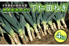 ＜期間限定＞農家厳選直送の下仁田ねぎ (4kg) 下仁田 ねぎ 冬限定 野菜 すき焼き 鍋 食品 F20E-712