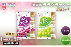 《3か月定期便》 ＜ぶどう味・マスカット味＞ 1ケース 計12袋(2種×各6袋) 定期便 蒟蒻ゼリー ぶどう マスカット 食べ比べ セット こんにゃく コンニャク 蒟蒻 ゼリー 食品 F20E-922