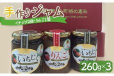 手作りジャム3個セット（イチジク2個・りんご1個）ジャム 手作り いちじく りんご セット 詰合せ 食品 F21E-100