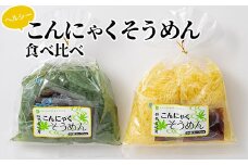 ヘルシーこんにゃくそうめん食べ比べ（1食 83kcal）スープ付 青のり麺 豆乳麺 蒟蒻 コンニャク セット 詰め合せ 詰合せ ダイエット 糖質制限 ローカロリー 低カロリー 低糖質 カロリーオフ ヘルシー F21E-189