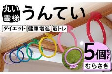 丸い 雲梯（うんてい） 5個セット ＜むらさき＞ 雲梯 ウンテイ 健康 健康増進 ダイエット 筋トレ F21E-282