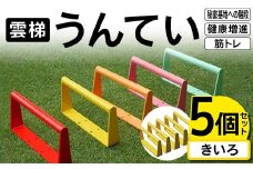 雲梯（うんてい）5個セット ＜きいろ＞ 雲梯 ウンテイ 健康 健康増進 ダイエット 筋トレ 屋根裏や秘密基地への階段 F21E-260