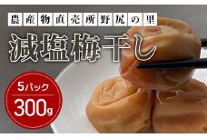 【先行予約】減塩梅干し【300ｇ×5パック】 ANAR010