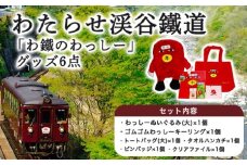 わたらせ渓谷鐵道「わ鐵のわっしー」グッズ６点
