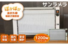 遠赤外線輻射式暖房器サンラメラ 1200ｗ型　Cグリーン 