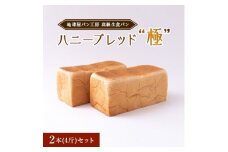 地球屋パン工房　高級生食パン『ハニーブレッド“極”』　2本(4斤)セット【1094266】