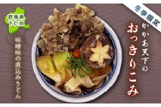 これぞ下仁田の味！かかあ天下のおっきりこみ (味噌ベース煮込みうどん) 郷土料理 うどん 下仁田ネギ こんにゃく F21K-102