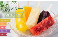 葛バー 5種類 12本入り パイナップル みかん 白桃 ブルーベリー いちご アイス フルーツ 溶けないアイス もちもち むっちり 和菓子 バラエティ 詰め合わせ セット おやつ F21K-301