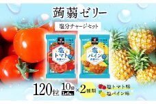 120粒入り！下仁田の蒟蒻ゼリーソフトタイプ2種 塩分チャージセット（2種×10袋6粒入り） F21K-387