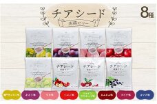 チアシード 蒟蒻ゼリー 8種（各袋10個入り）セット F21K-468