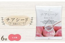チアシード 蒟蒻ゼリー もも味 6袋（1袋10個入り） F21K-520