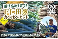 愛情込めて育てた下仁田葱食べ比べセット（M2本・L2本・LL3本） とろける 甘い ねぎ ネギ 王様ねぎ 殿様ねぎ 特産 栄養たっぷり ブランド 上州ねぎ すきやき F21K-570