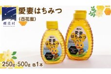 愛妻はちみつ ( 百花 ) 500g と 250g の 2個 セット はちみつ ハチミツ 国産 蜂蜜 群馬 おすすめ つまごいビーガーデン [AC005tu]