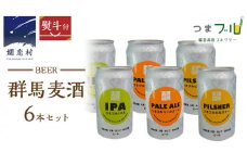 【 のし対応 】 群馬麦酒 6缶 セット ビール 地ビール お酒 酒 アルコール 6缶 飲み比べ 350ml 缶ビール 嬬恋高原ブルワリー 熨斗対応 IPA セット ギフト [AA009tu]