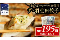 まぼろしのキャベツ419使用 ザ・羽生田餃子 15個 × 13パック 合計195個 ぎょうざ 豚肉 ギョウザ 小分け キャベツ 419 特産品 人気 冷凍 中華 中華惣菜 惣菜 大容量 [AL003tu]