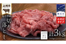 【2025年10月 発送開始】【 定期便 隔月 3回 】上州牛 切り落とし 1kg ( 500g × 2パック ) すき焼き用牛肉 牛肉 切り落とし肉 隔月3回 上州牛 ブランド牛 冷凍 真空パック 国産 群馬 すき焼き 鍋 先行予約 [AH029tu]