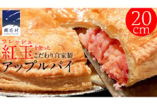 アップルパイ （ ホール 直径 20ｃｍ ） 自家製 ケーキ パイ おやつ 焼菓子 焼き菓子 リンゴ スイーツ ホール お取り寄せ お菓子 洋菓子 紅玉 りんご ギフト 贈り物 [BL001tu]