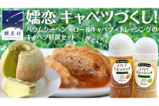 【9月下旬発送開始】 嬬恋 キャベツ づくし! バウムクーヘン ・ ロールキャベツ ・ ドレッシング のキャベツ特選 セット 嬬恋キャベツ たまなバウム 浅間ミート オリジナルドレッシング サラダ レトルト 惣菜 [AH034tu]