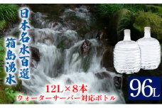 [№5819-0232]群馬の名水 箱島湧水 エアL  12L×8本 ウォーターサーバー 対応ボトル(2本×４回) 飲料 ドリンク 飲料類 水 ミネラルウォーター 名水 天然水