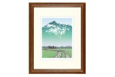 小暮真望 シルクスクリーン版画 （尾瀬の郷親善大使） 残雪と木道