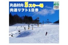 共通スキーリフト1日券（引換券）　2025シーズン