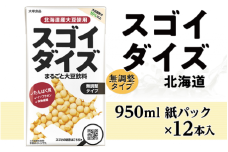 3810大塚食品 スゴイダイズ無調整タイプ 950ml紙パック×12本入