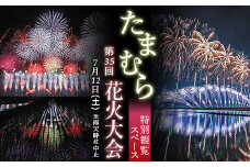 第35回「たまむら花火大会」特別観覧スペース（一区画(約2m×2.3m)最大定員5名）