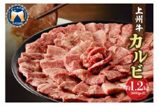 牛肉 カルビ 【上州牛】 600g×2パック 計約1.2kg   群馬県 千代田町 国産 牛肉 ブランド牛 精肉 肉 お肉 焼肉 バーベキュー BBQ キャンプ アウトドア 食品 冷凍便 グルメ お取り寄せ グルメ 送料無料 