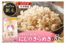 2025年11月発送【令和7年度産】群馬県千代田町産 にじのきらめき 5kg×1袋 (玄米) 群馬県 千代田町