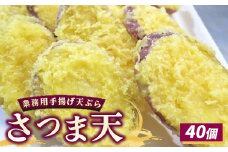 業務用手揚げ天ぷら（さつま天）40個｜レンジ調理 レンチン 冷凍食品 惣菜 おかず 天丼 簡単調理 時短