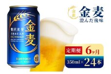 【6か月定期便】 サントリー　金麦（350ml×24本）（高田屋本店）