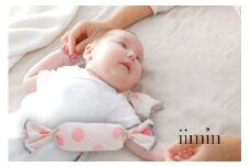 iimin(イイミン) ベビーピロー キャンディータイプ キャンディーピロー ドットピンク 枕 赤ちゃん用品 オーガニックコットン イイミン ベビー枕 ベビーまくら 日本製 新生児 赤ちゃん オーガニック かわいい 出産祝い 授乳