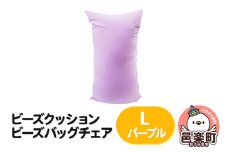 ビーズクッション ビーズバッグチェア ラージ パープル