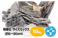積層石 サイズミックス（約5～30cm）10kg