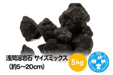 浅間溶岩石 サイズミックス（約5～20cm）5kg
