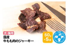 国産 牛もも肉のジャーキー 50g×5袋